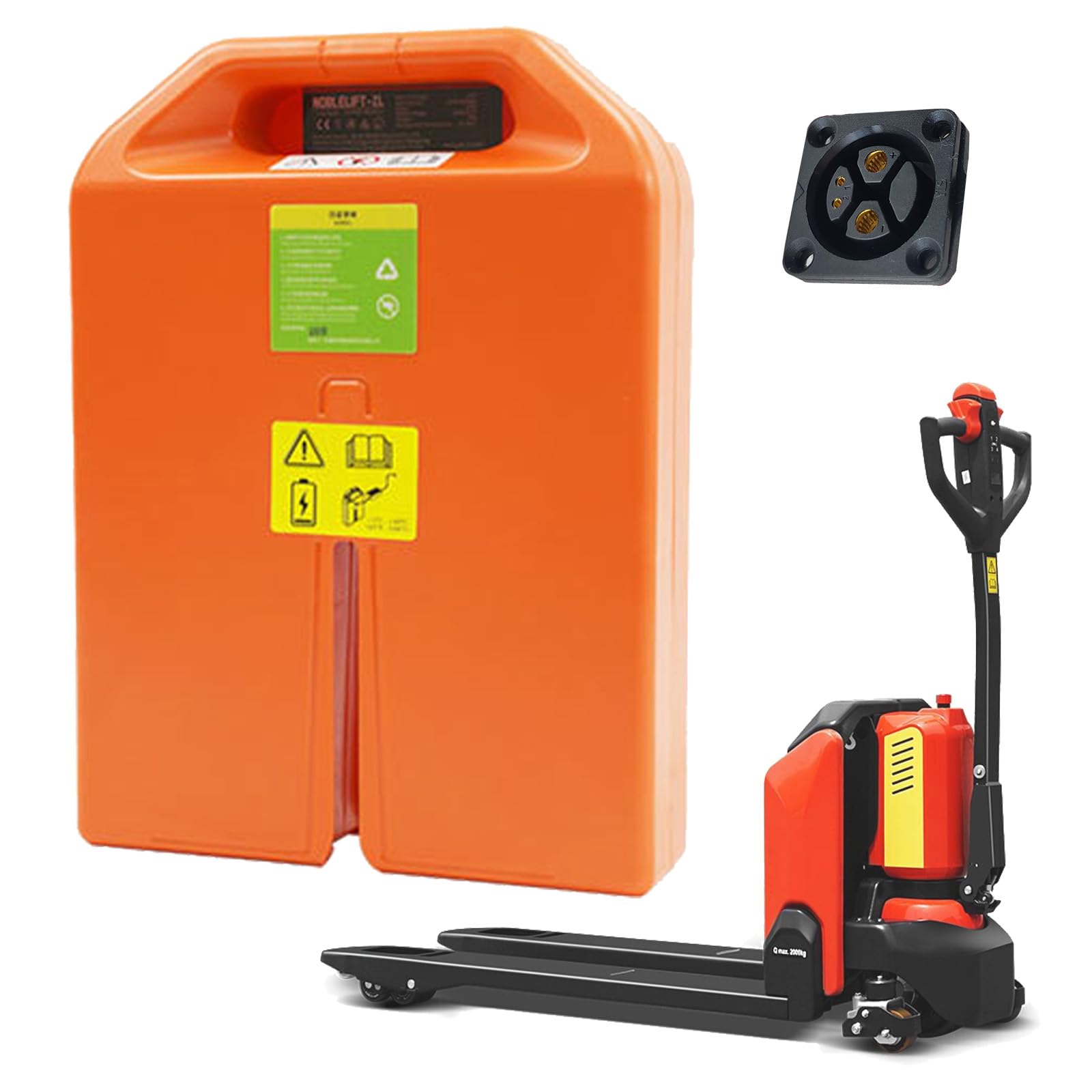 24V Batteria Transpallet Elettrico 48V Batteria al Litio 20Ah 36Ah Batterie Carrelli Elevatori Elettrici Batterie LiFePO4 per Sollevatore Telescopico PTE15N
