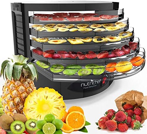 NutriChef Electric Food Dehydrator Machine - Professional Multi-T...