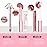 3PCS Lip Liner and Lipstick Combo Set - Matte Lip Liner Pencil, Velvet Matte Lipstick & Hydrating Collagen Lip Gloss - Long-Lasting, Smudge-Proof, High Pigment Nude Pink Lip Makeup Kit (Nude Pink)