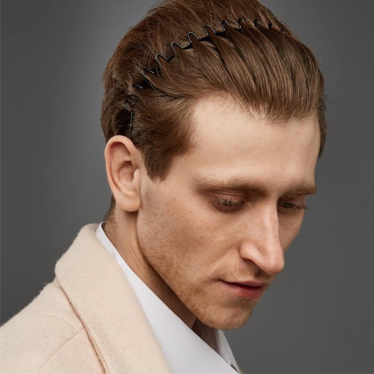 Haarreif für Herren, 10 Stück, aus Metall – Haarband für Sport und täglichen Gebrauch Kosmetik