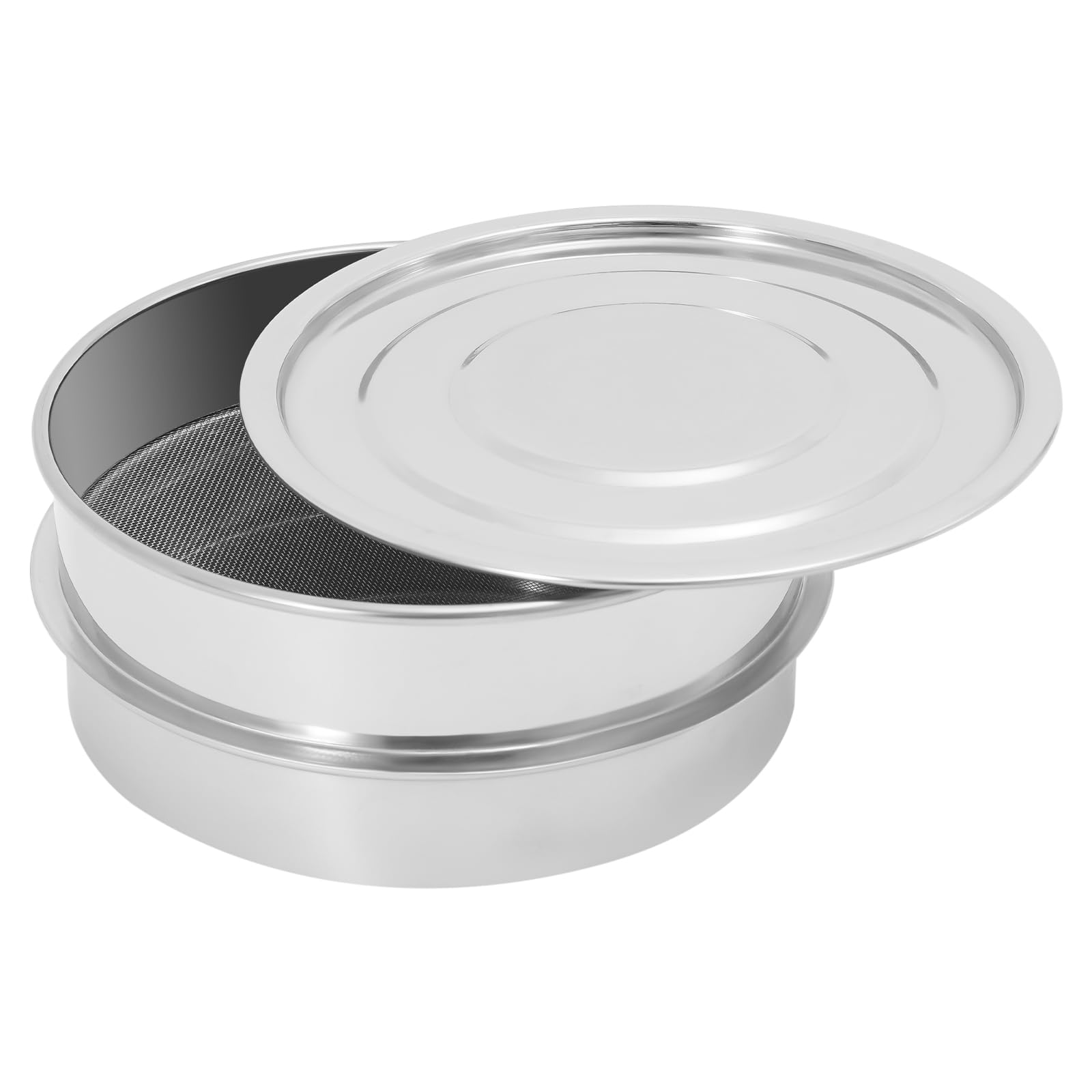 Bol de germination en acier inoxydable empilable pour planter différents types de graines et de haricots comme petits pois, argenté, 22 x 12,7 cm