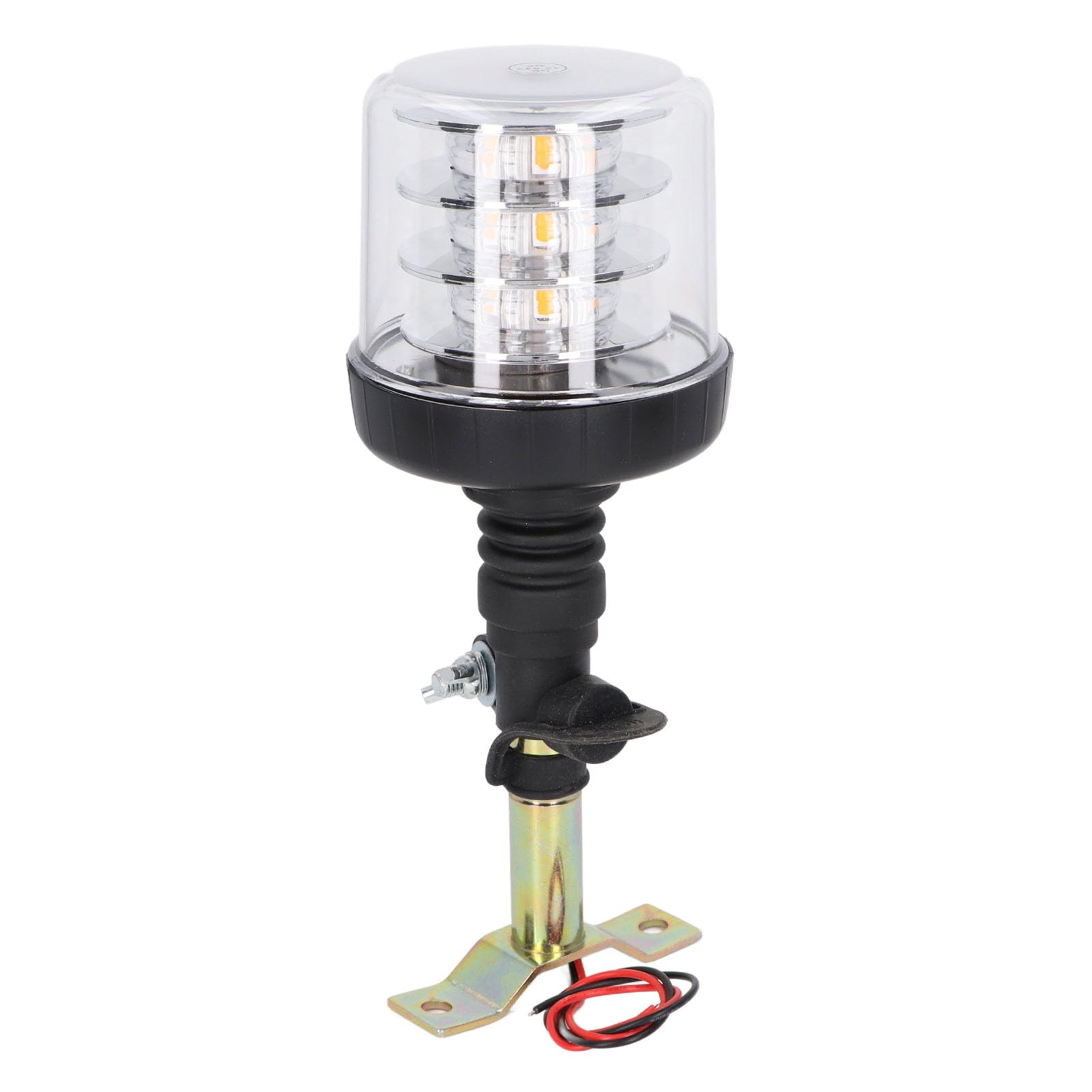 Fafeicy Luz Giratoria LED de 54 W Baliza de Advertencia de Emergencia Giratoria de 360 ​​​​grados 18 LED con Pantalla de PC y Lente óptica para Seguridad Vial