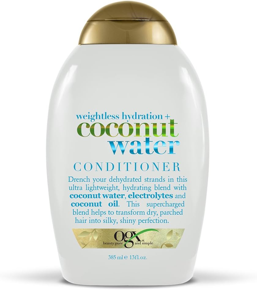 Weightless Hydration Coconut Water Conditioner | With Coconut Water, Electrolytes & Coconut Oil, For Dry, Parched hair, Sulfate Free Surfactant, No Parabens, 385 ml