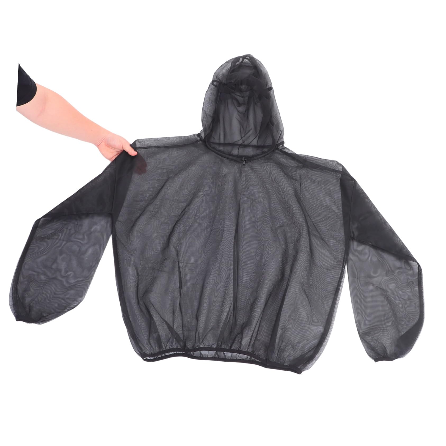 COLLBATH Moskitonetz Kleidung aus Mesh für Damen und Herren, Schwarz