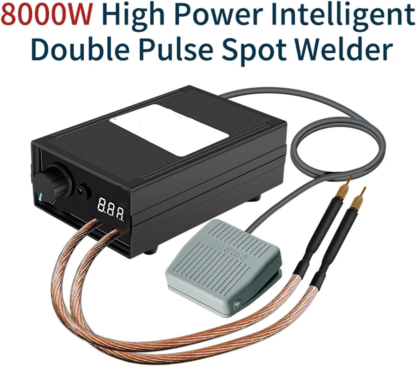 Spot Welder, Portable Spot Welder 8000W Recharable High Power Home DIY Complete Welding Machine,Battery Spot Welder