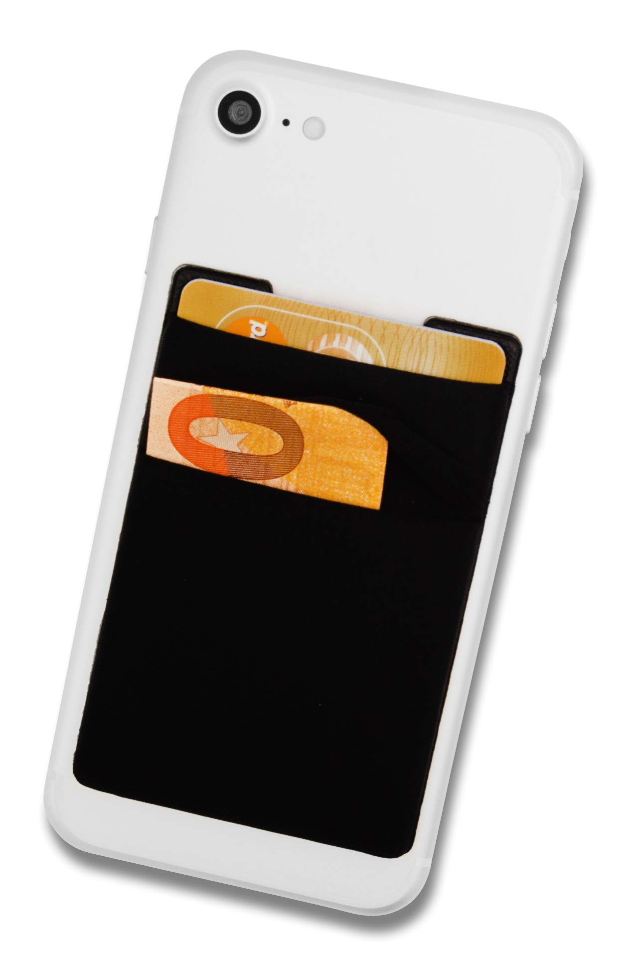 Portacarte Per Cellulare - Set 3 Tasche Adesive In Silicone Per Carte Di Credito | Compatibile Con Smartphone - Foto 2