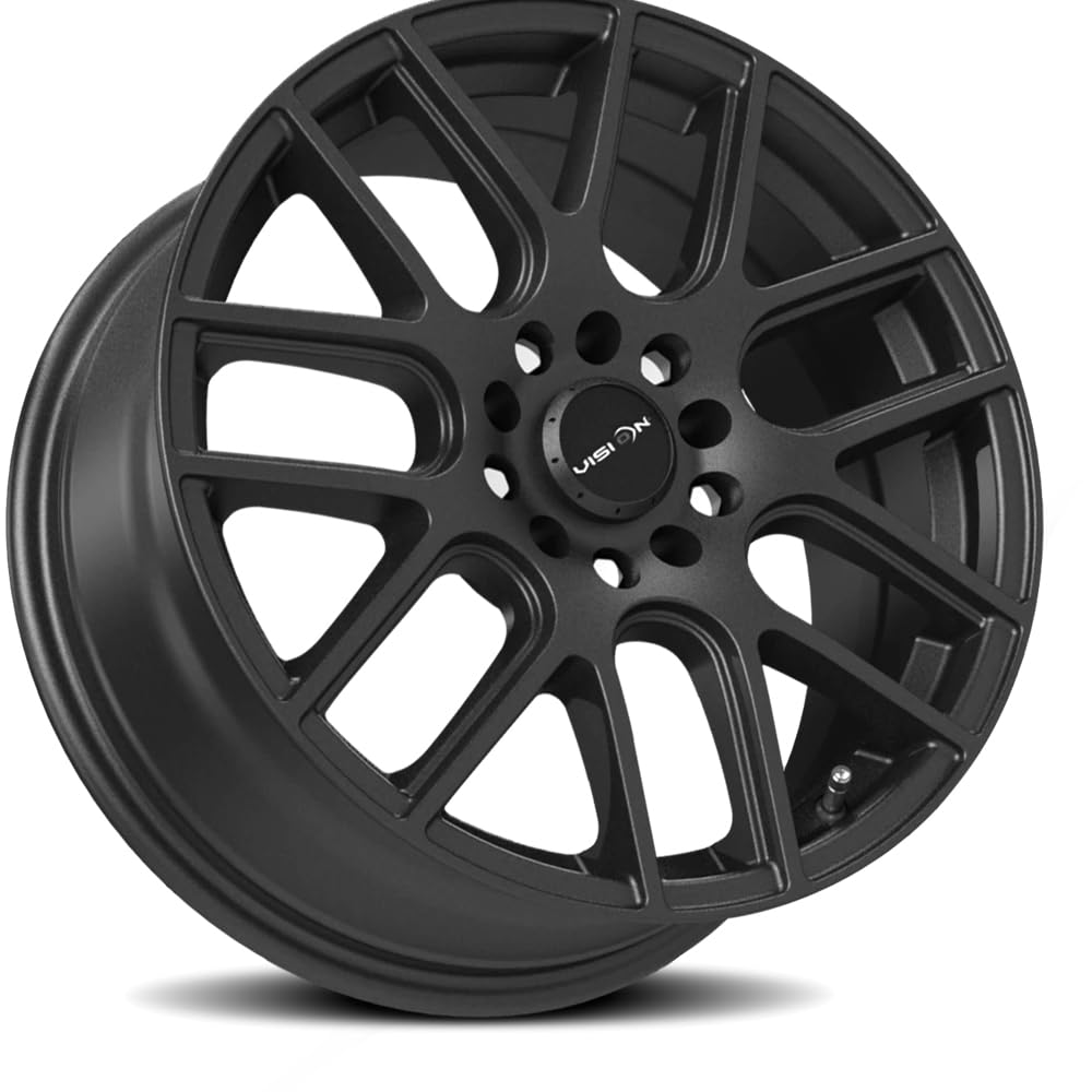 Amazon.com: Vision 426 Cross II Matte Black Wheel with Painted