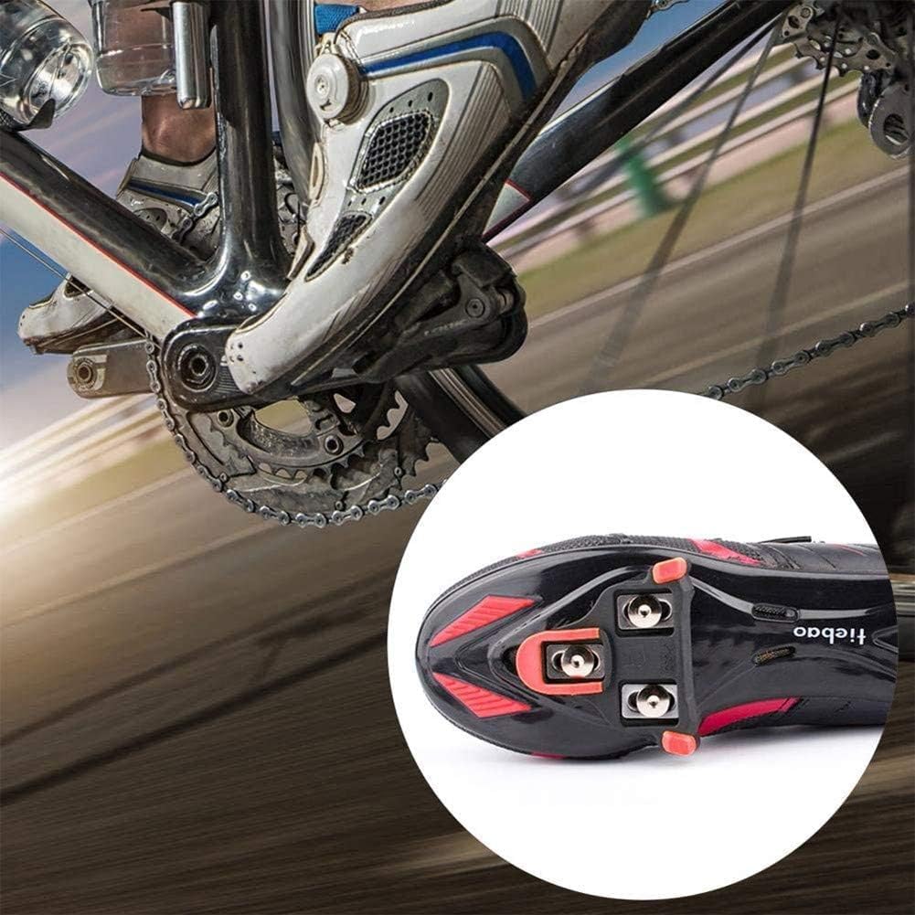 Cleats for Cycling Shoes Cycling Cleats Road Bike Cleats Pedals and Cleats Bike Cleats (Color : Red, Size : One Size)