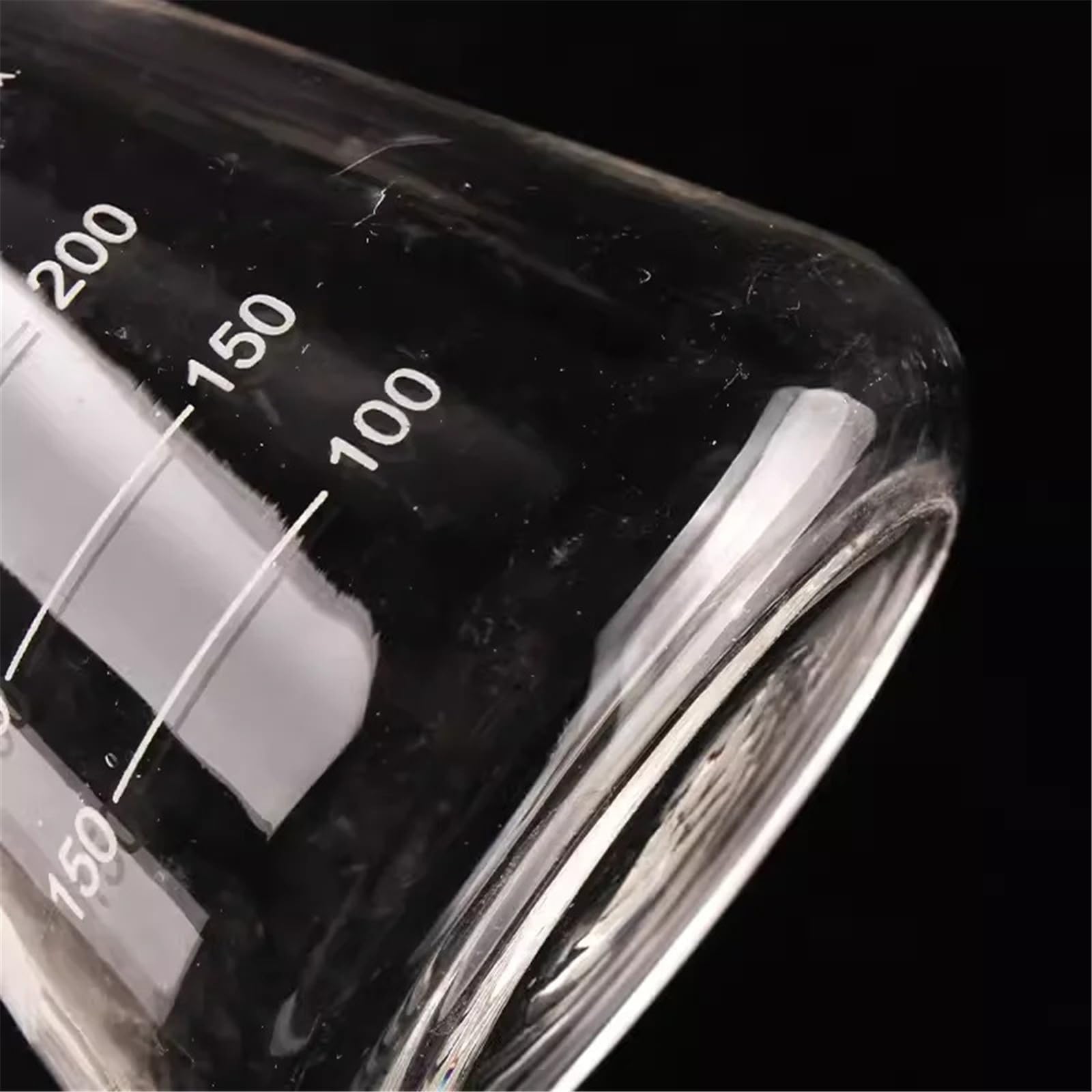 Matraz cónico de vidrio de 50-500ml, 1000ml, 2000ml con tapa, matraz Erlenmeyer de vidrio for laboratorio, matraz triangular, vidrio Boro 3,3(2000ml)