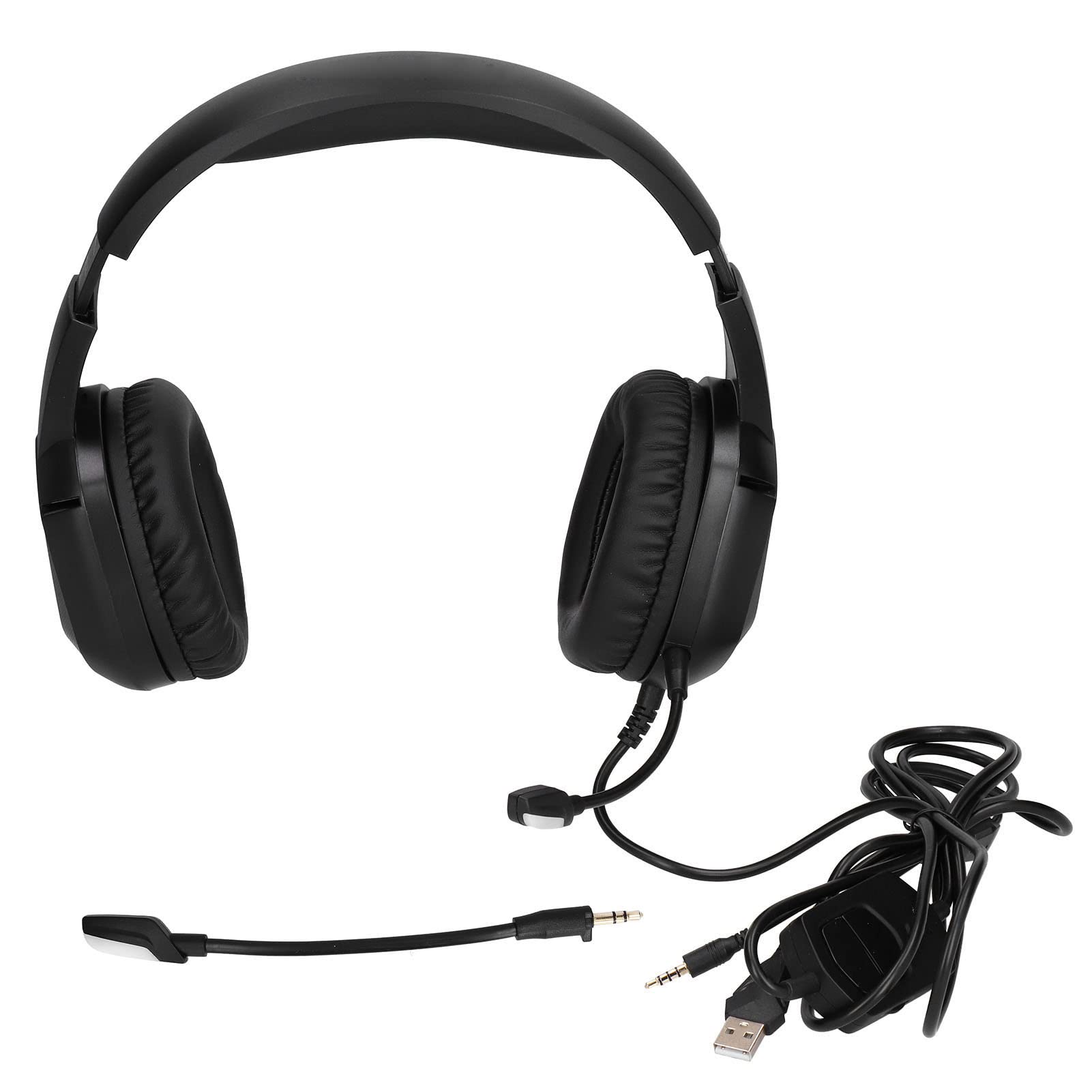 XINL Cuffie da Gioco, Cuffie da Gioco Stereo sensibili Suono Surround virtuale Ruotabile a 160° per PC per Laptop per telefoni cellulari(con Spina da 3,5 mm)