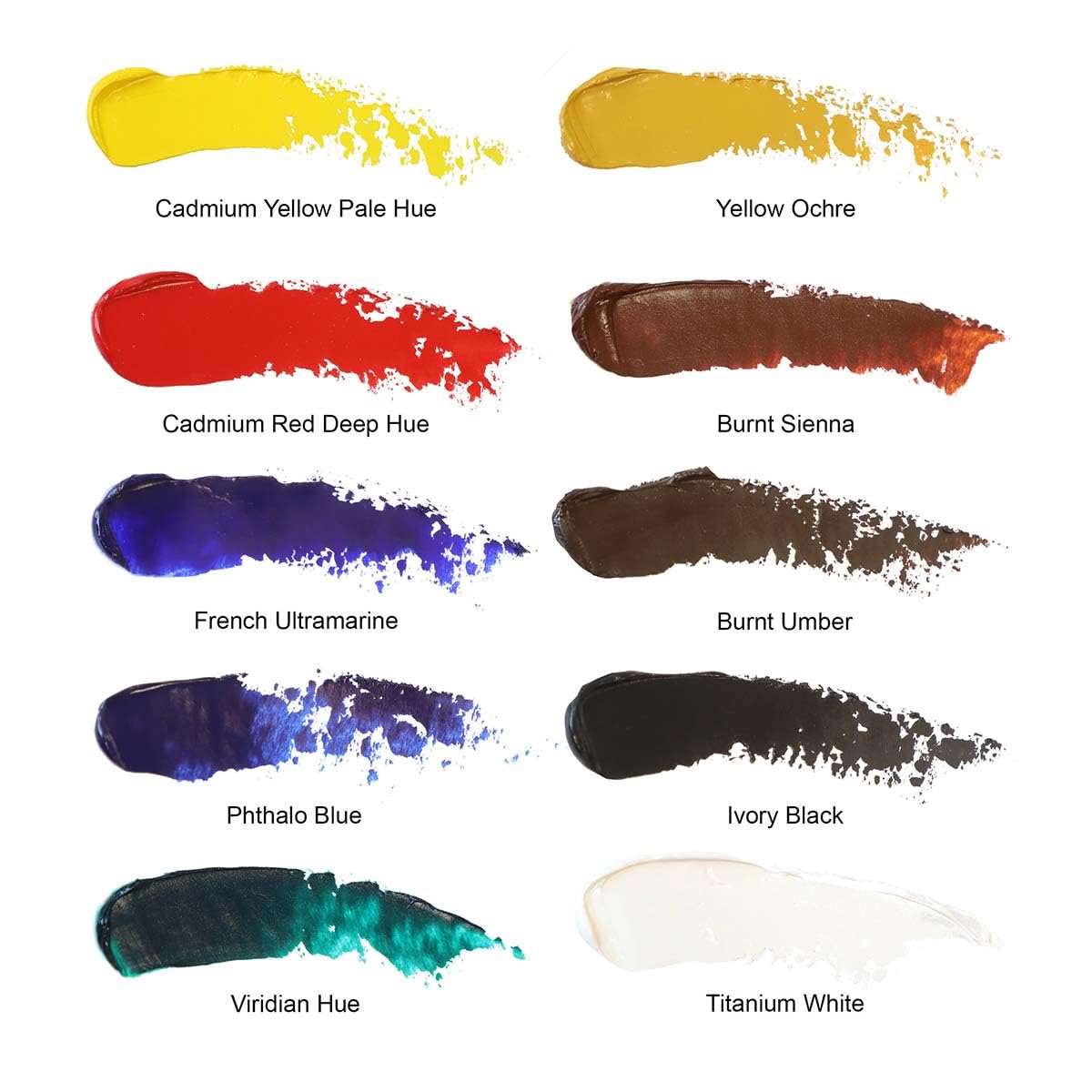 Winsor & Newton 1490697 Winton Ölfarbe feine hochwertige Ölfarbe, gleichmäßiger Konsistenz, Lichtbeständig, hohe Deckkraft, Reich an Farbpigmenten - 10 Ölfarbenset in 21 ml Tuben