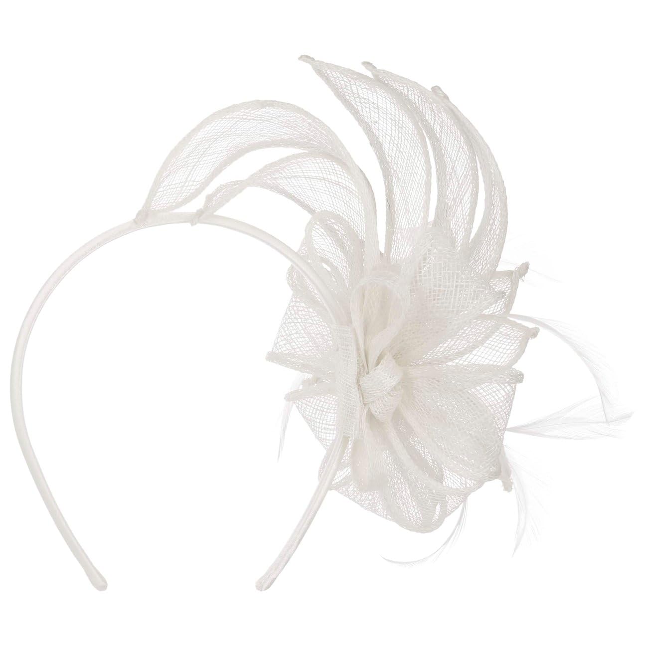Seeberger Vanola Sinamay Fascinator Haarschmuck Kopfschmuck Haarreif Damen - Frühling-Sommer Sommer - One Size weiß