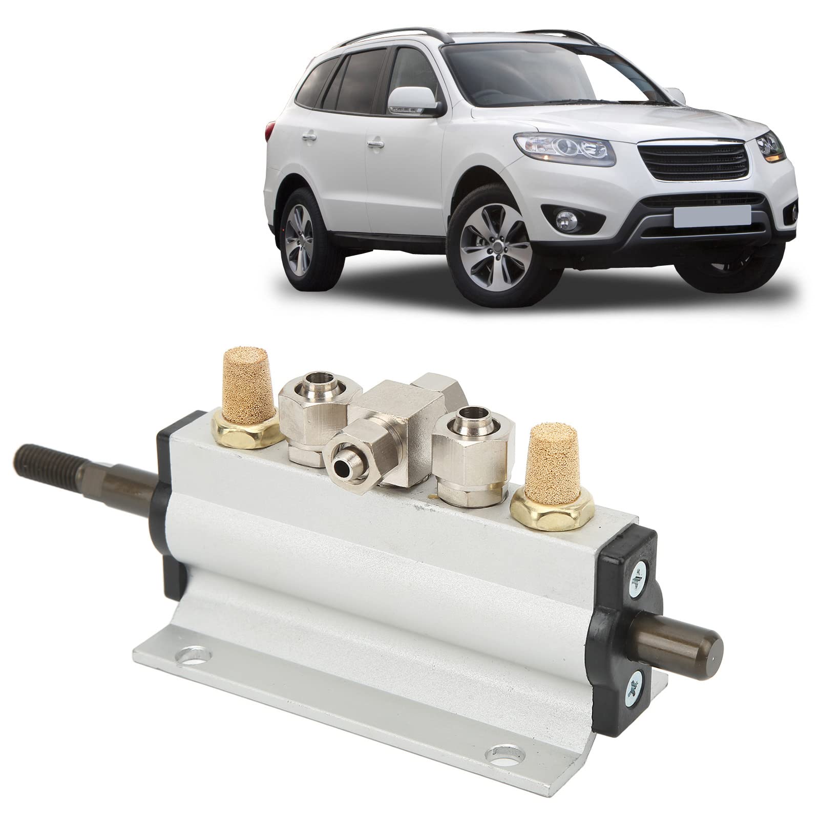 Luqeeg Válvula de Control de Aire del Coche Válvula de Pedal, 5 Vías Válvula de Control de Aire de Pedal para Reemplazar para 10mm 0.39in Máquina Cambiadora de Neumáticos de Diámetro Exterior