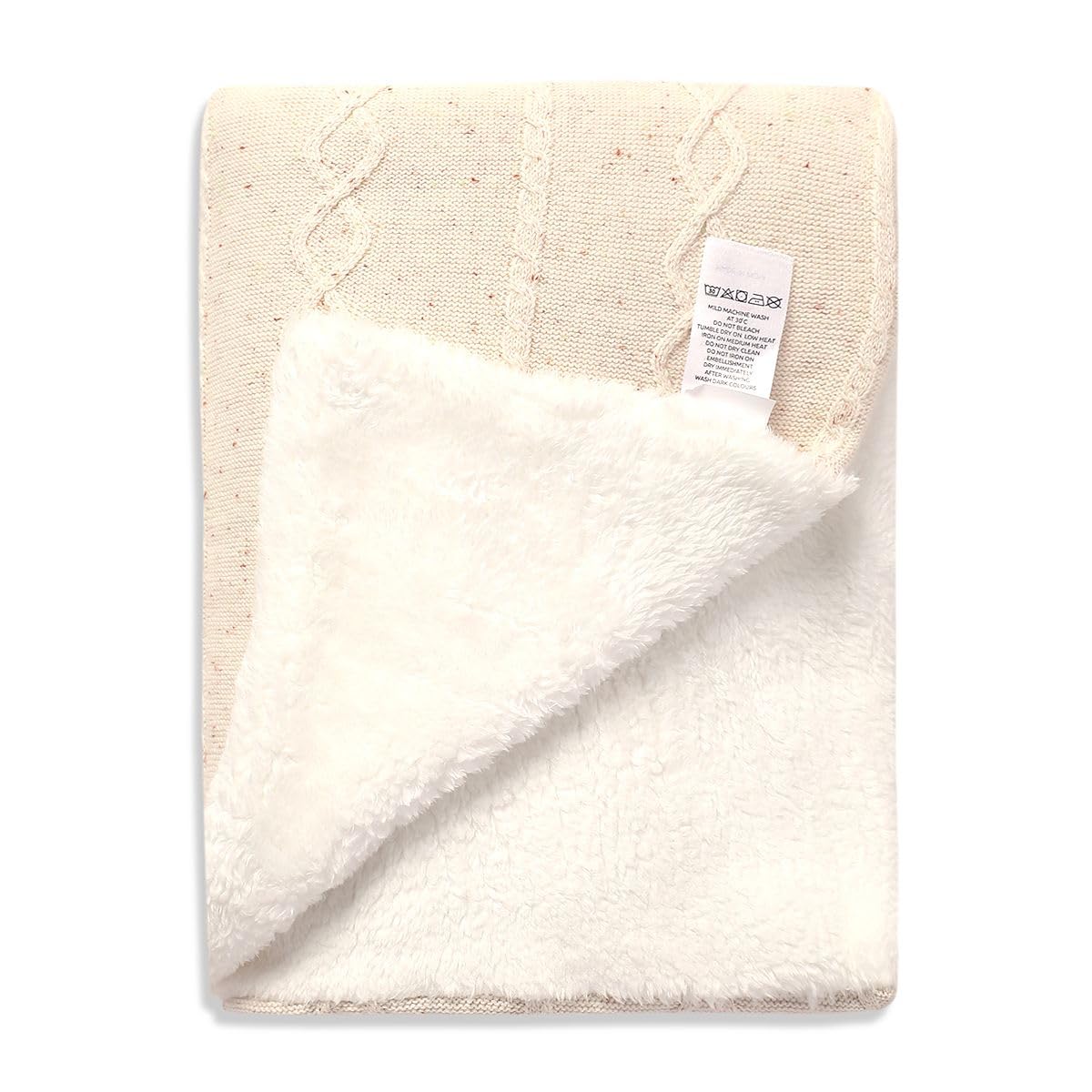 miniklub Knitted Cotton Beige Color Blanket, Pack of 1 (ONE SIZE)-picture-12