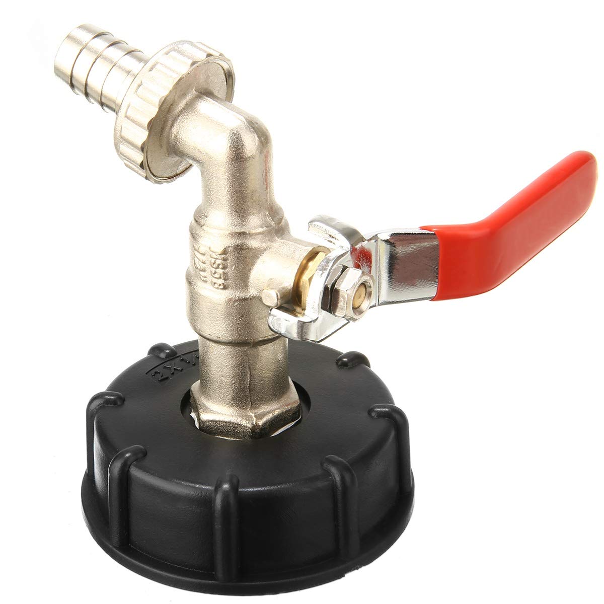 Conector de Manguera para Conectores de Agua de jardín doméstico, Adaptador de Tanque IBC S60X6 a Grifo de latón, Piezas de Ajuste de válvula de Repuesto de 1/2"