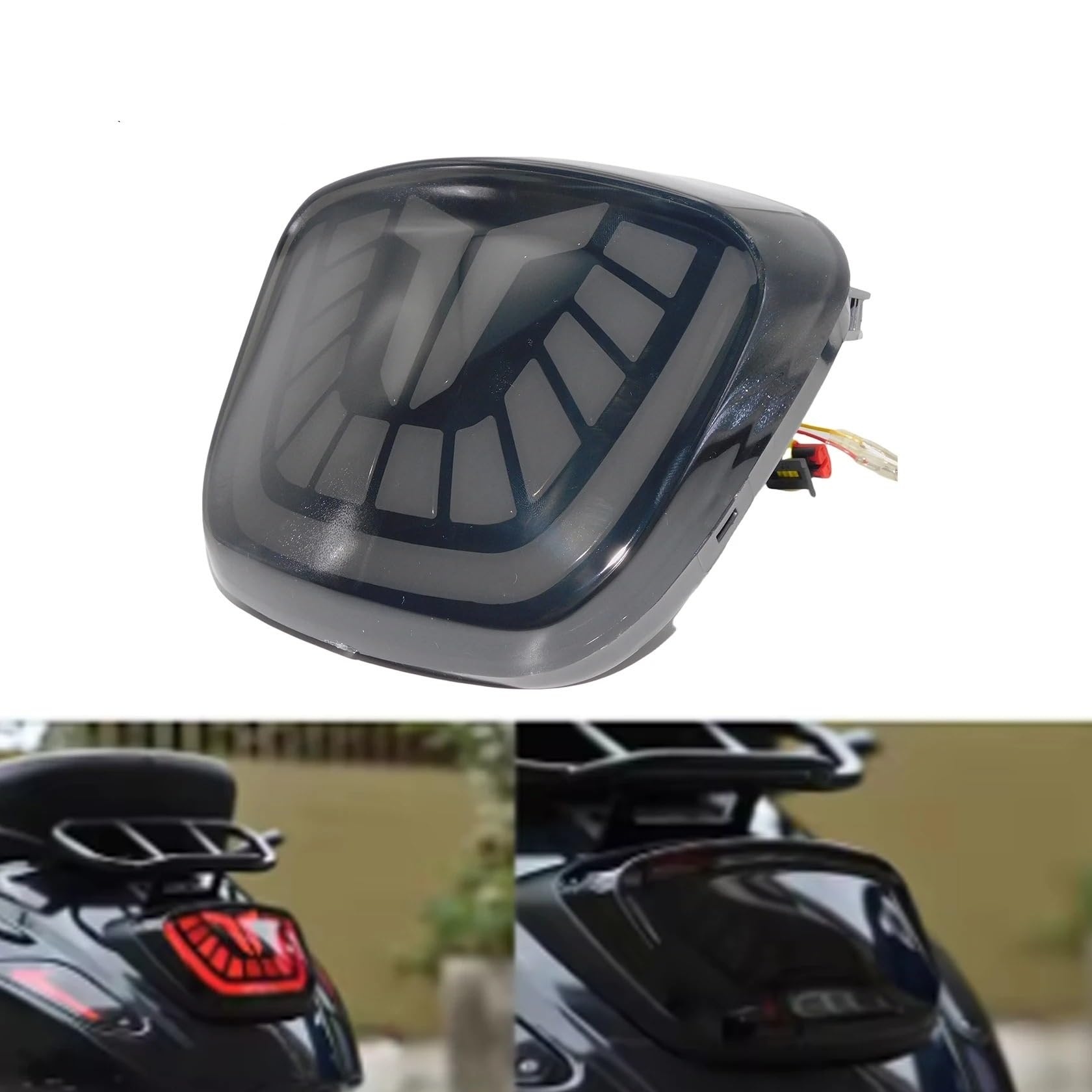 Per Vespa Sprint 50 125 150 2020-2025 Fanale Posteriore A LED Indicatore Di Direzione E Freno A Basso Profilo Fanale posteriore moto
