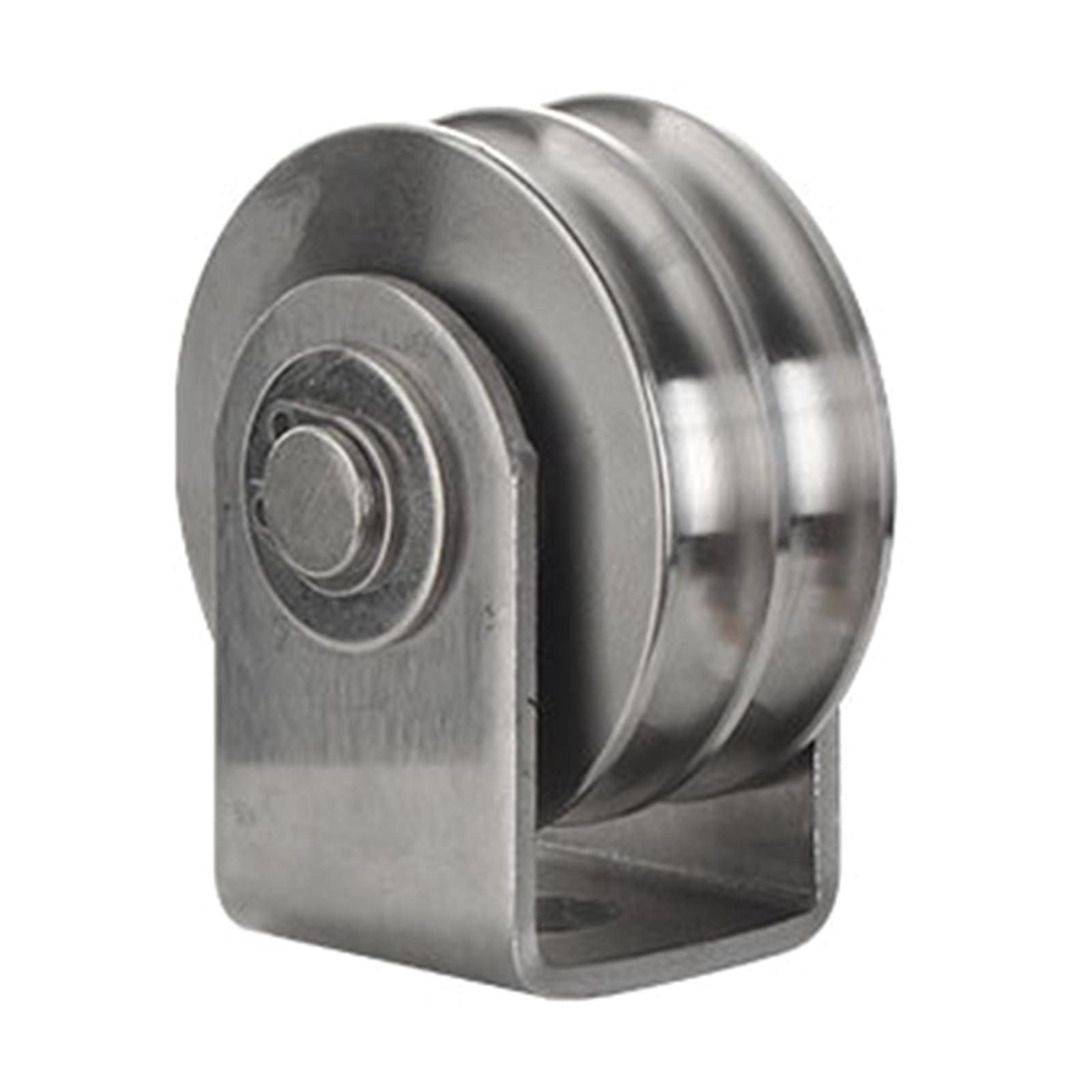 Premium Double Grooves Pulley Block Stainless Steel 200Kg Bearing Ideal for Marine Use Grooves Wheel Pulley Stainless Steel Block