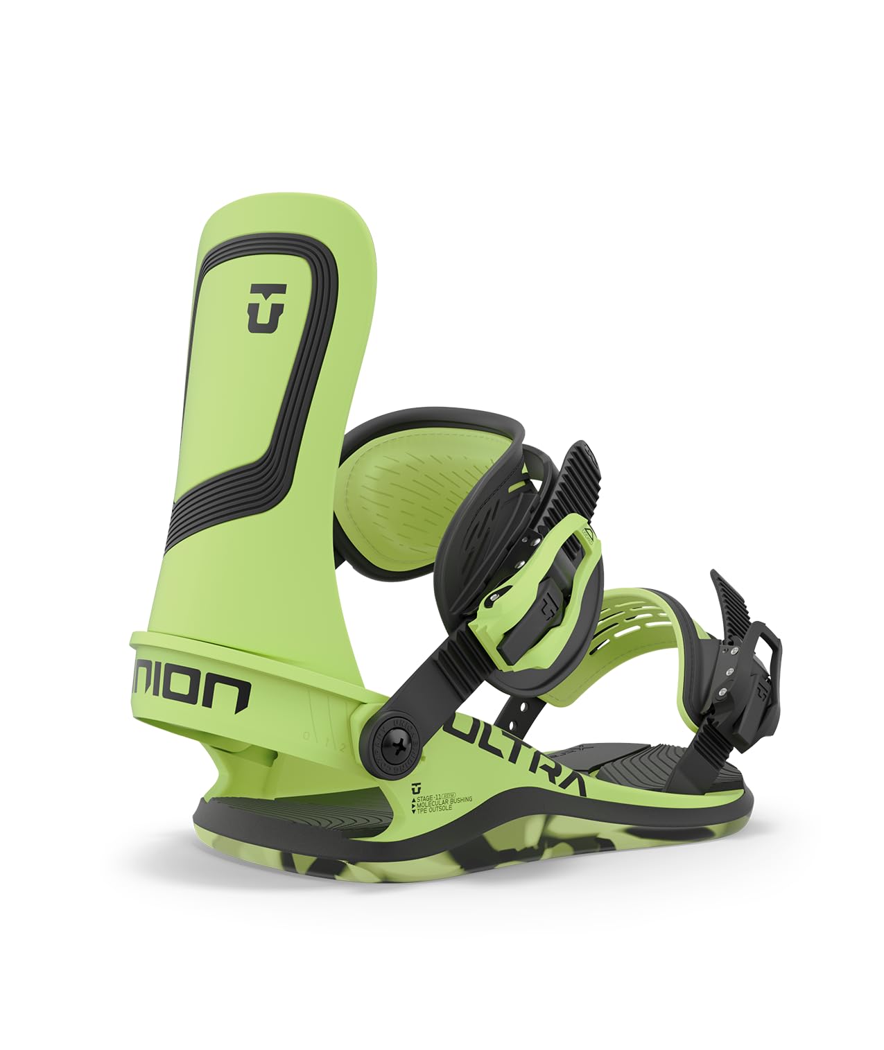 Union Ultra W. Womens Snowboard Bindings, S, Lime