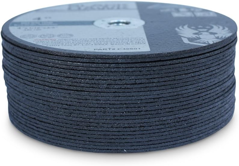 BHA Metal and Stainless Steel Cut Off Wheels for Die Grinders, 4” x 1/16” x 3/8” - 25 Pack : Industrial & Scientific