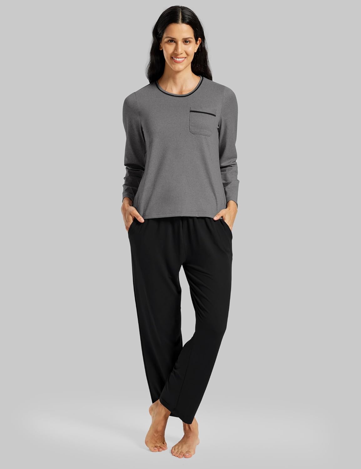 MoFiz Women's Pajama sets Long Sleeve Sleepwear Soft Christmas Pajamas 2 Piece Loungewear Warm Pjs Sets for Winter Holiday - Image 2