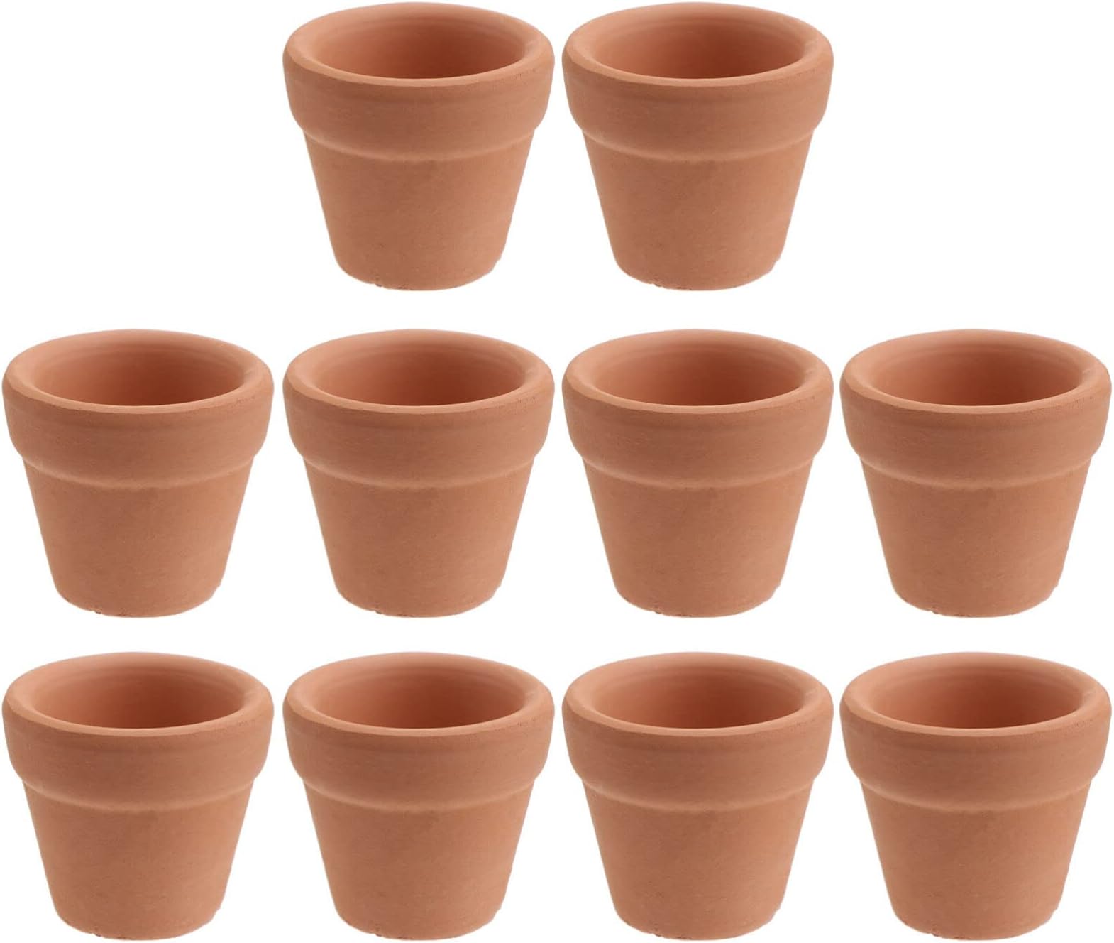 10 Pcs Mini Clay Pots 1.2'' Terracotta Pot Clay Ceramic Pottery Planter Cactus Flower Pots Succulent Nursery Pots- Great for Plants,Crafts,Wedding Favor