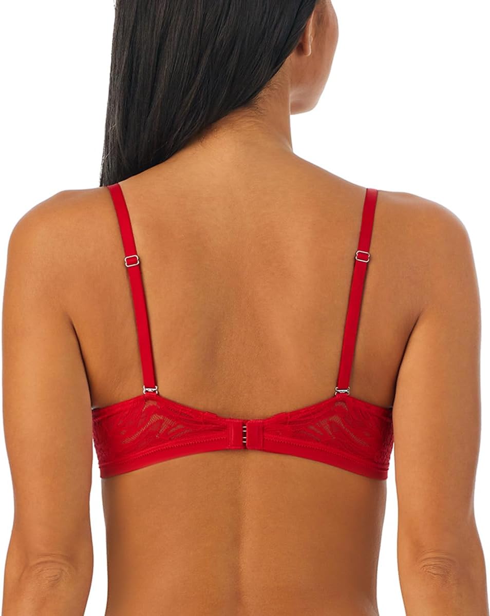 OnGossamer Womens Sleek Micro Plush Push Up Bra W/Lace Back - Image 2