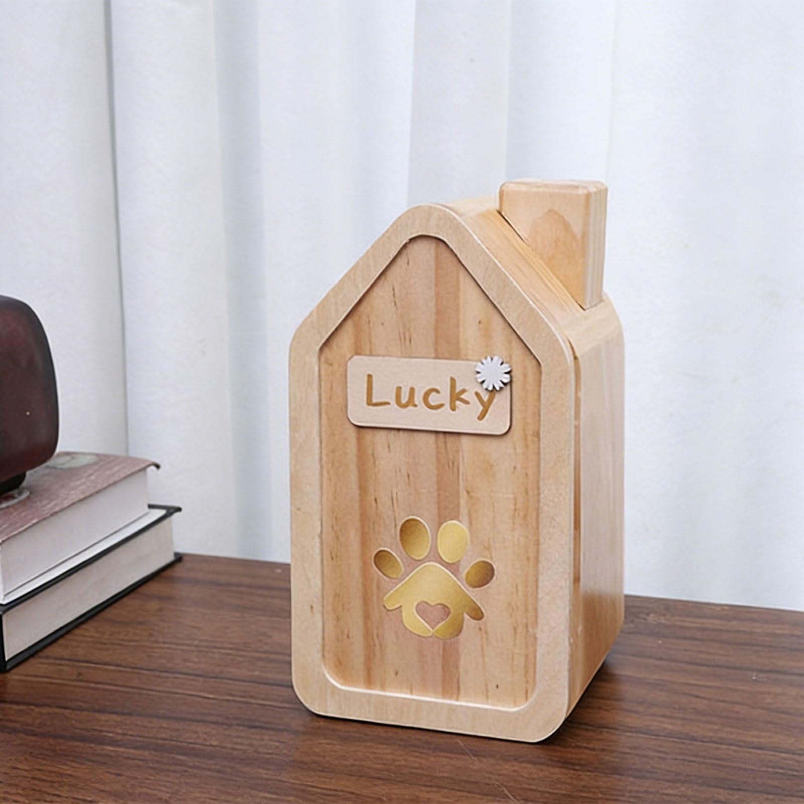 Ataúd de urna para cenizas de cremación, ataúd de condolencias, suministros de regalo para mascotas, accesorios de marco de fotos conmemorativo, urna de acero inoxidable