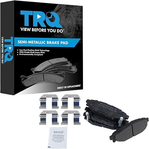 Miniatura 10 de TRQ Juego de pastillas de freno semimetálicas posteriores Posi para Mazda CX-3 2016-2017Mazda CX-5 2013-2015