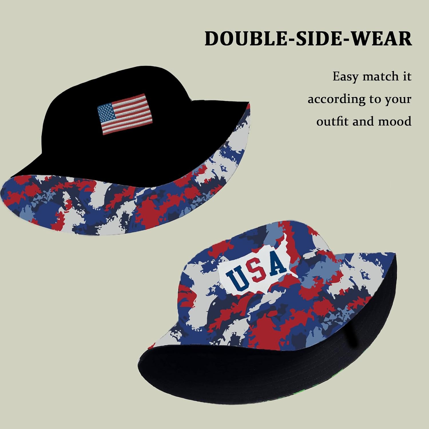 Bucket Hat Unisex for Men Women Funny Fashion Fishing Hat Cute Fisherman Cap