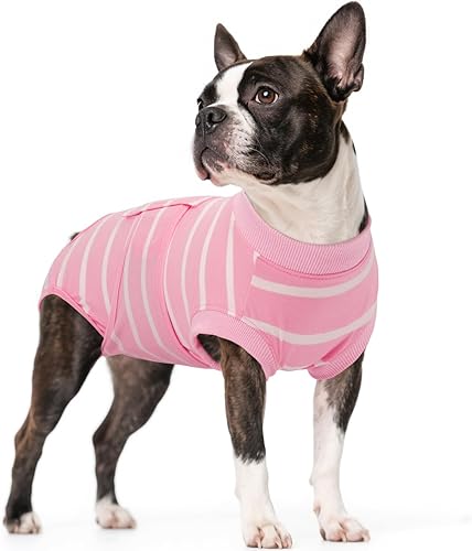 Miniatura 98 de Kuoser Traje de recuperación para perros después de la cirugía, traje de cirugía para perros hembra, esterilización masculina, mameluco para perros