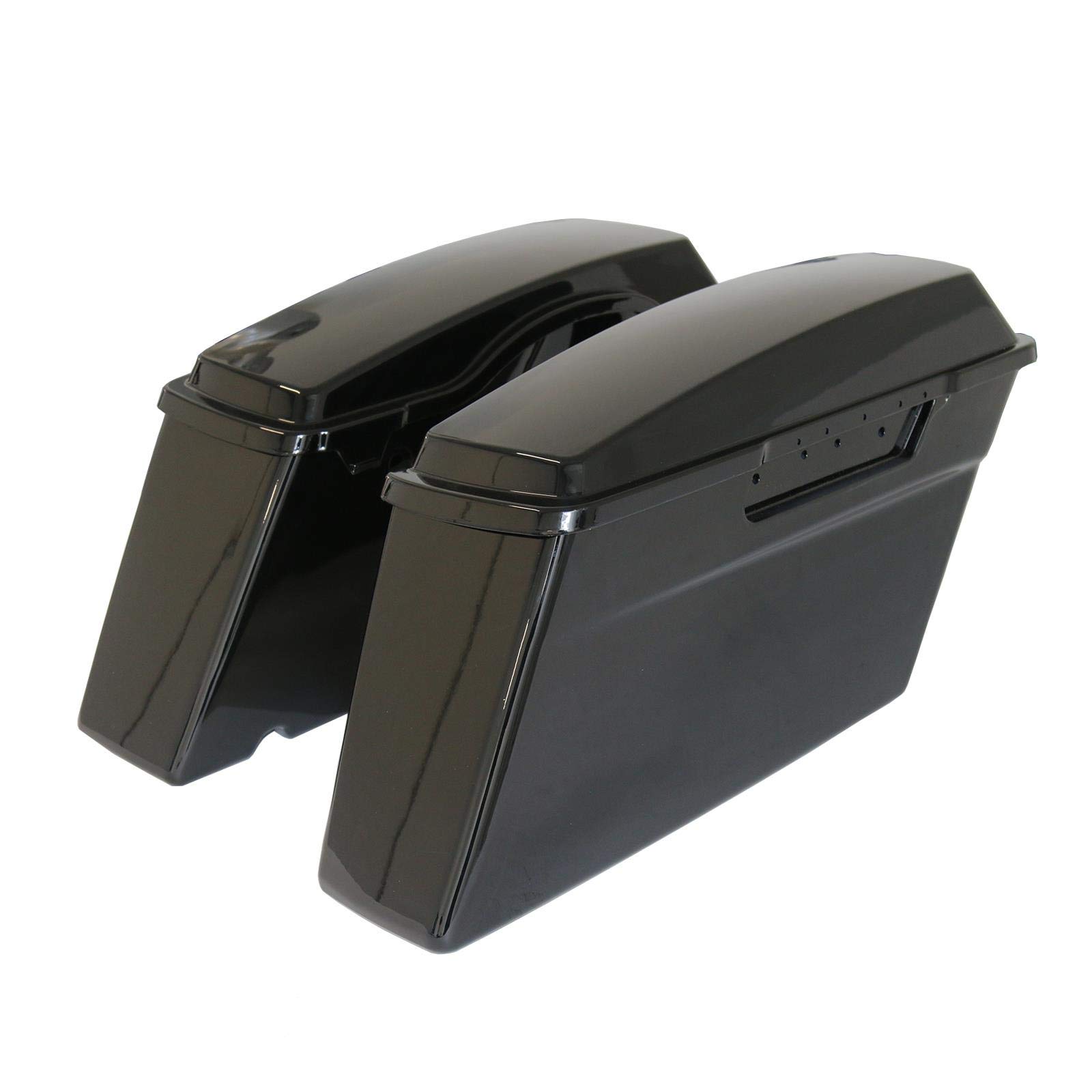 Unpainted Black Panniers for Harley-Davidson Touring Models 00-13