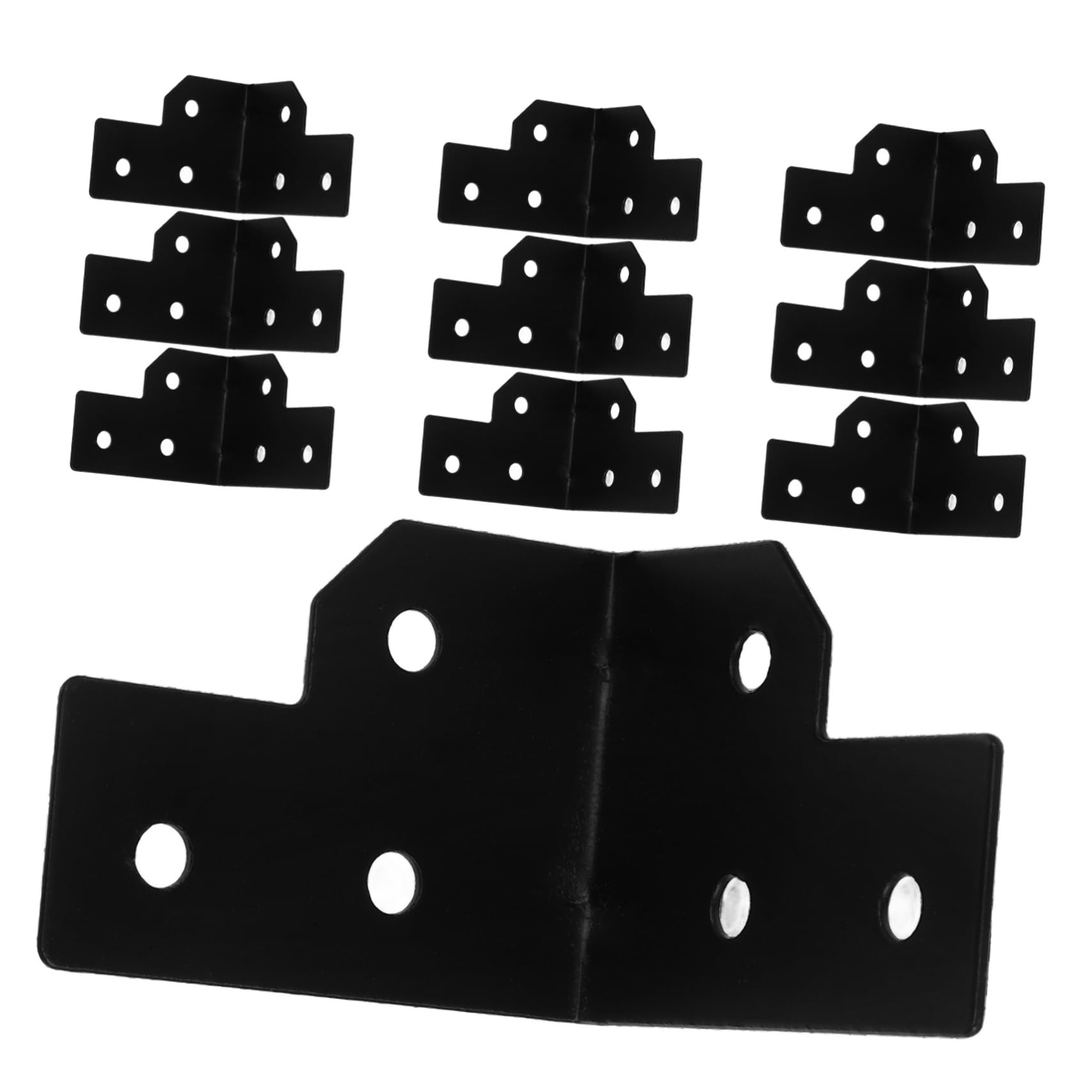 Holibanna Edge Protectors 12pcs Metal Corner Guards Furniture Corner Bumpers Smooth Aviation Grade Plating