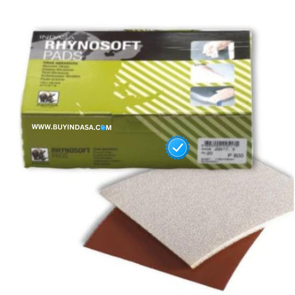 Buy Indasa Rhynosoft Foam Sanding Pads, 3600P Series 80 (3600P-1200)