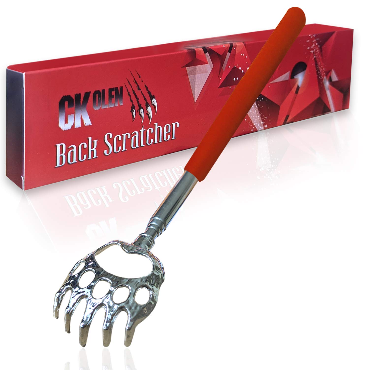 Telescopic Back Scratcher, Extendable Massage Stick to Relieve Itching, Back Scratch for Head and Back, Novelty Gift for Men and Women, Unusual and Funny Stocking Filler