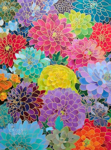 Cross & Glory - Mystical Mosaic: Toucan's Paradise - 1000 Piece Jigsaw Puzzle for Adults | Vibrant Tropical Forest Art
