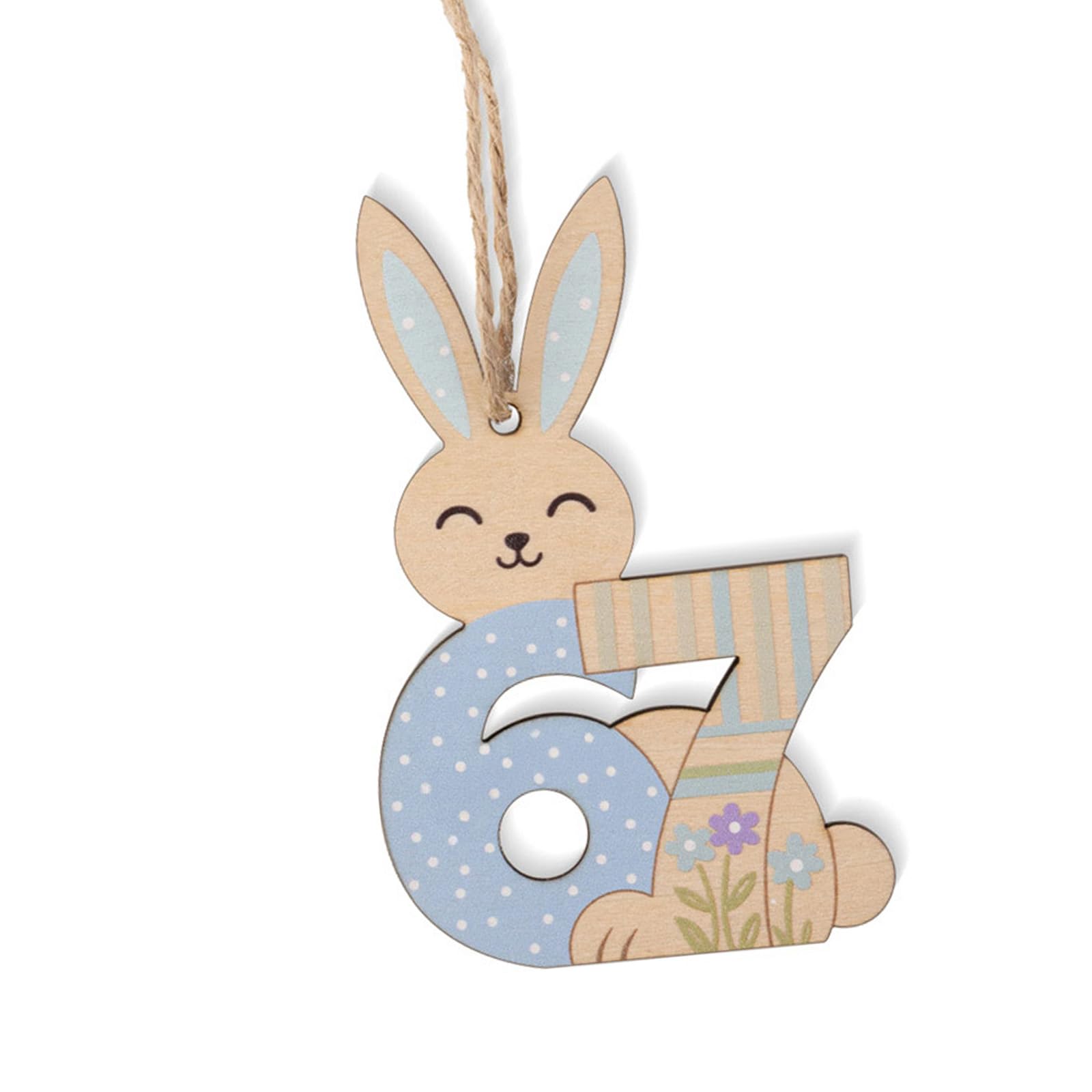 Yhplxyuus Handcrafted Natural Wood Easters RabbitS Hanging Ornaments for Festives Decoration Gift Wrapping and Easters Wreath Bunnies Hanging Ornaments