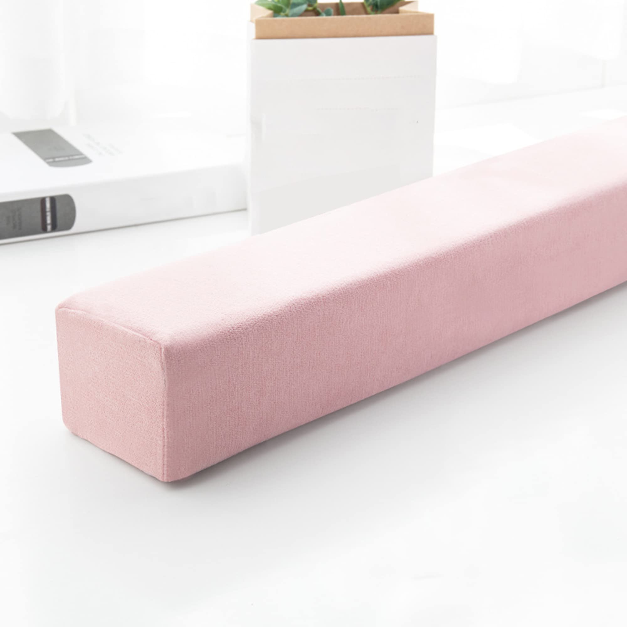 Xieminle Pink Bed Sofa Gap Filler Sofa Bolster Armrest Cushion