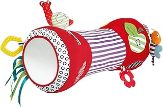 Baby Pillow Toy, Baby Crawling Roller Toy, 16.14x7.48 Inches For 6 Months Baby Tummy Time, Infantt Home Crawling Rolling Pillows With Rattles Crawling Learning Roller Toy For Kids, Best Tummy Time Toy