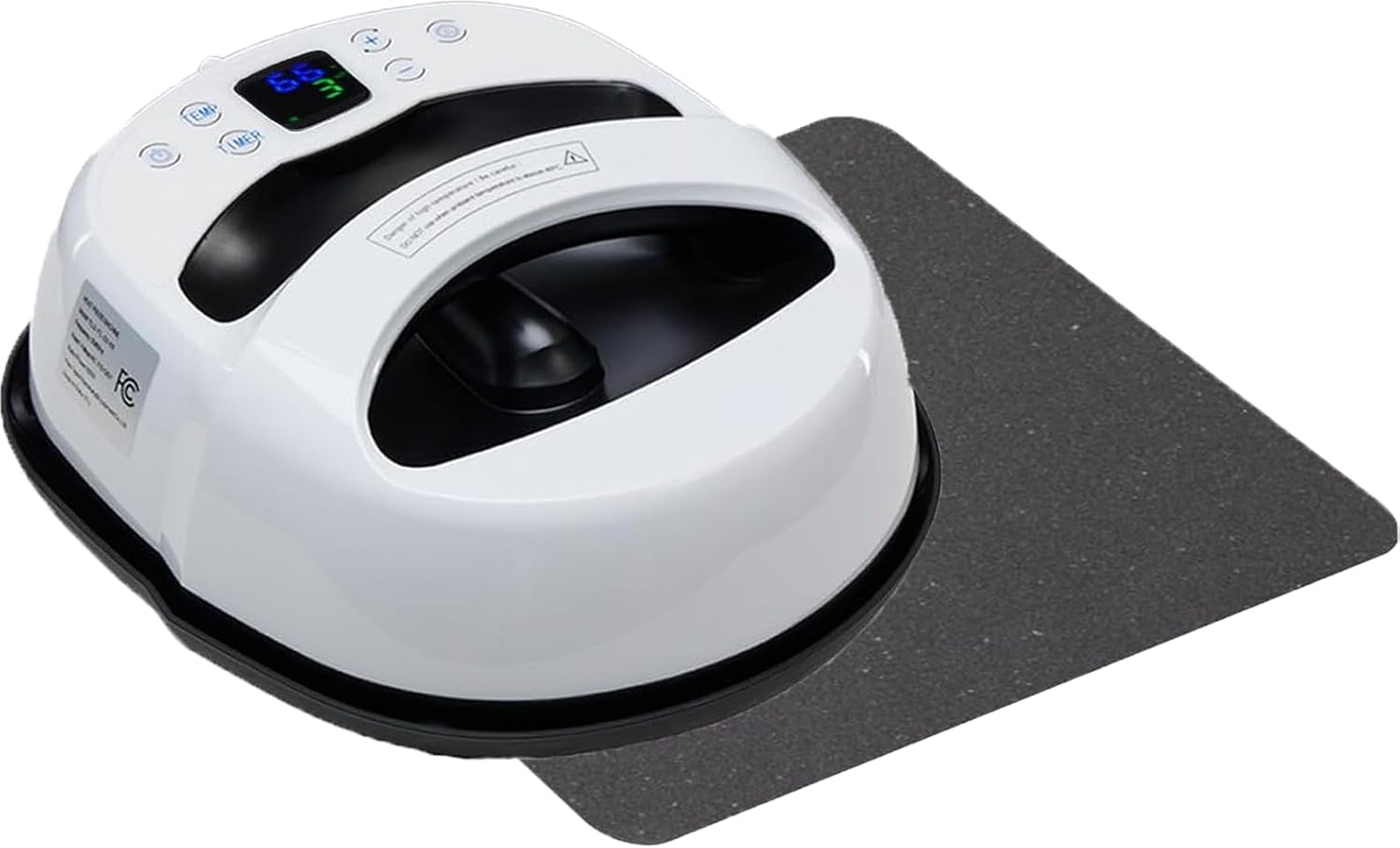 Simple Deluxe Hat Heat Press Machine for Caps, Curved 3.2" x 5.5" Plate, LED Digital Temperature Control 32°F–570°F with Memory Mode, Ideal for Logo, Name and Patch Transfers on Various Caps