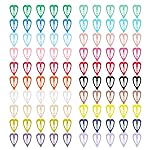 ECADY 100-Piece Metal Snap Hair Clips for Girls, Toddlers, and Kids - Perfect for Fine Hair, Thick Hair, and More - Featuring Fun Heart Designs