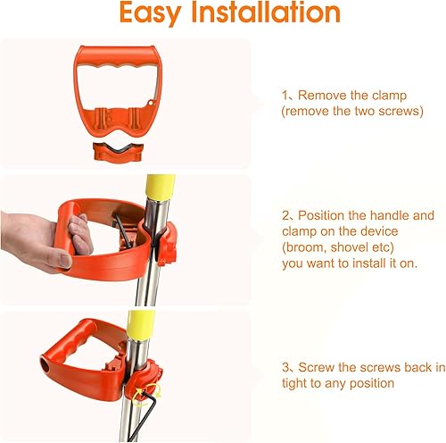 Miniatura 4 de Accesorio de mango de herramienta para ahorrar espalda, mango de herramienta para ahorrar trabajo, pala ergonómica o mango de rastrillo, agarre