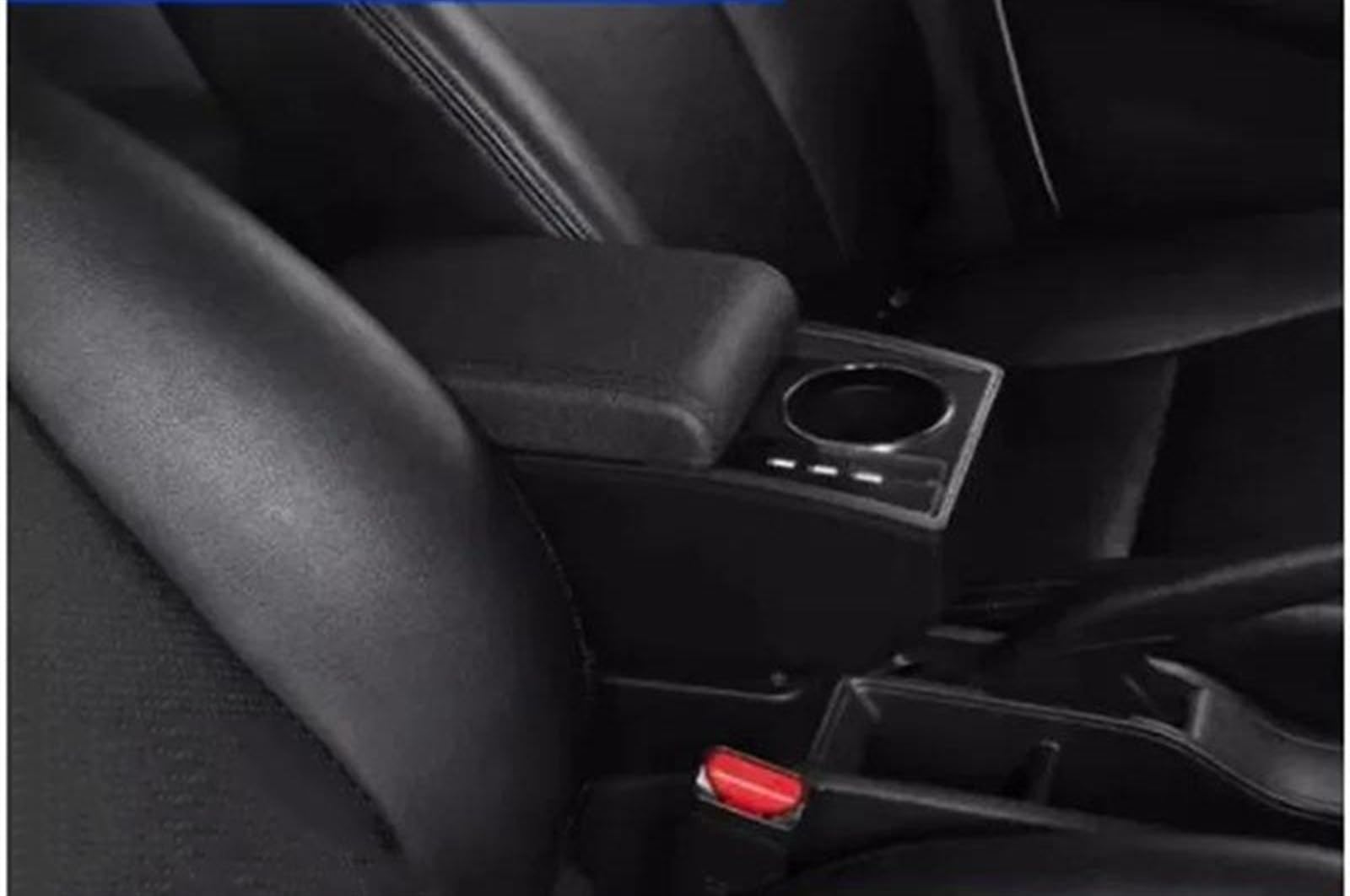 NMJLQW Storage Rack Car Interior Accessory Center Console Storage Box Multifunctional Armrest Storage Box For Jimny JB74 2019-2024(M1 black line)