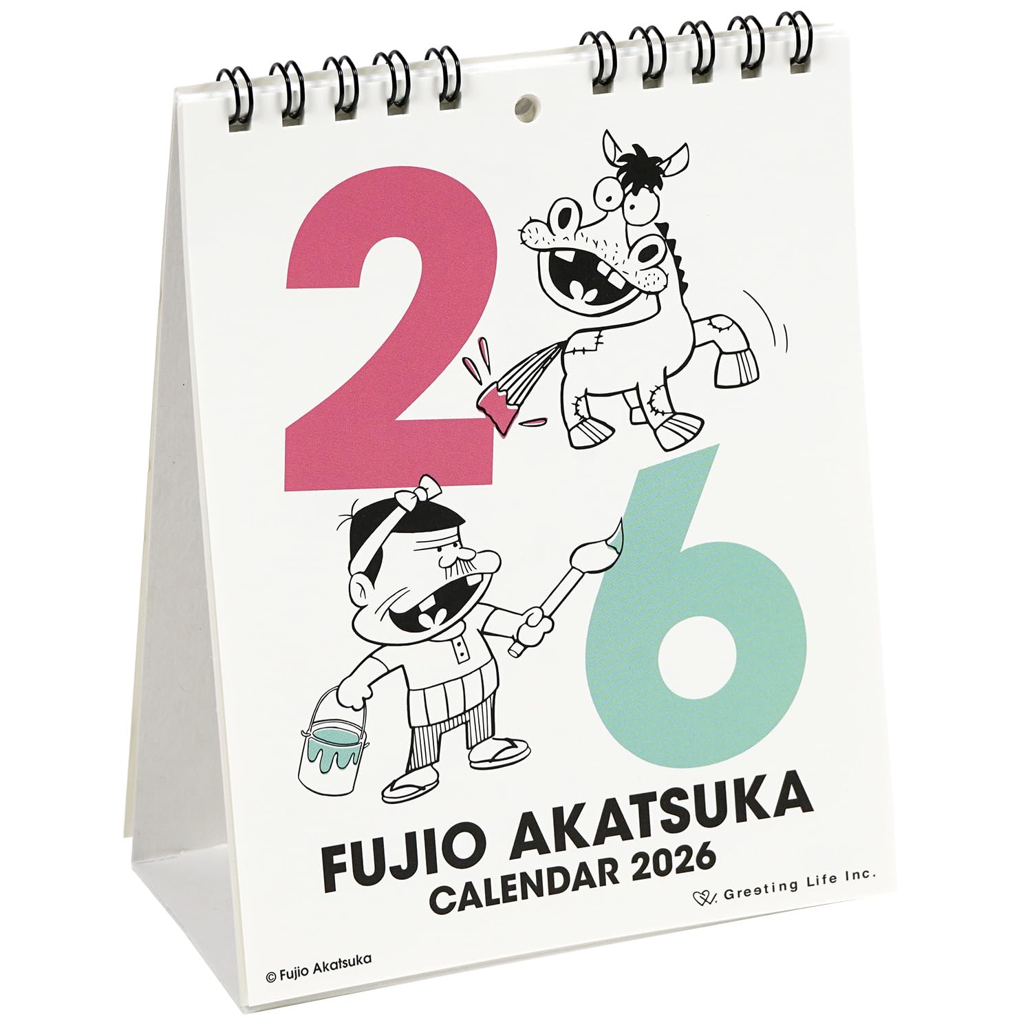 Amazon | グリーティングライフ 2026年 カレンダー FUJIO AKATSUKA