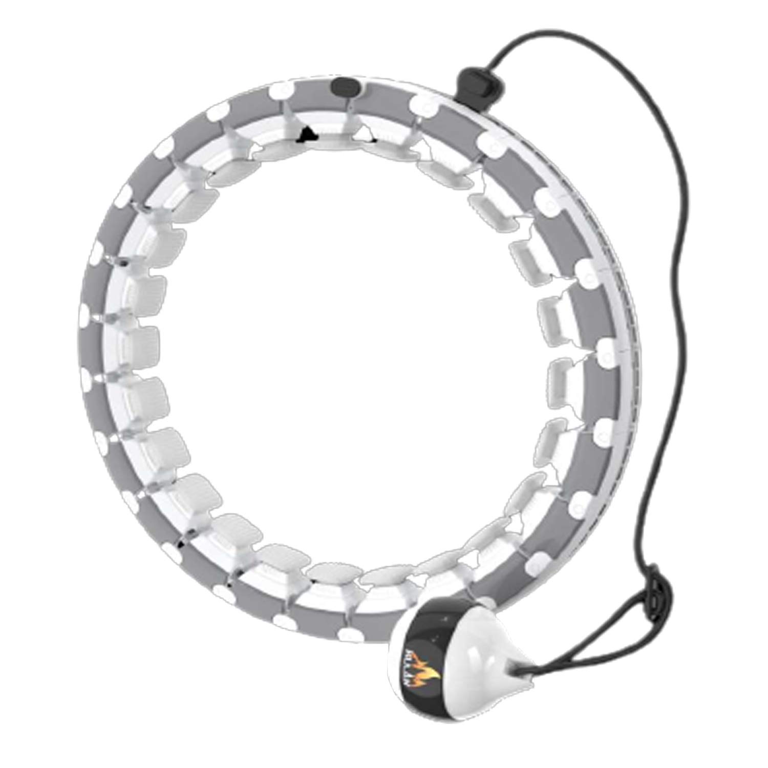 Hula Hoop Fitness, Lässt Yoga Hula Hoop Nicht Fallen Einstellbare Größe für Smart Weight Loss Artifact Sportgeräte Übung für Beine, Taille und Hüften / 20 Knoten