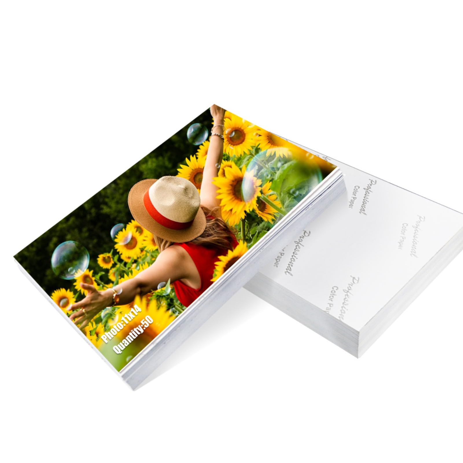 ZBEIVAN Glänzendes Fotopapier, 27,9 x 35,6 cm, 50 Blatt, 27,9 x 35,6 cm, Tintenstrahldruckerpapier, 200 g/m²