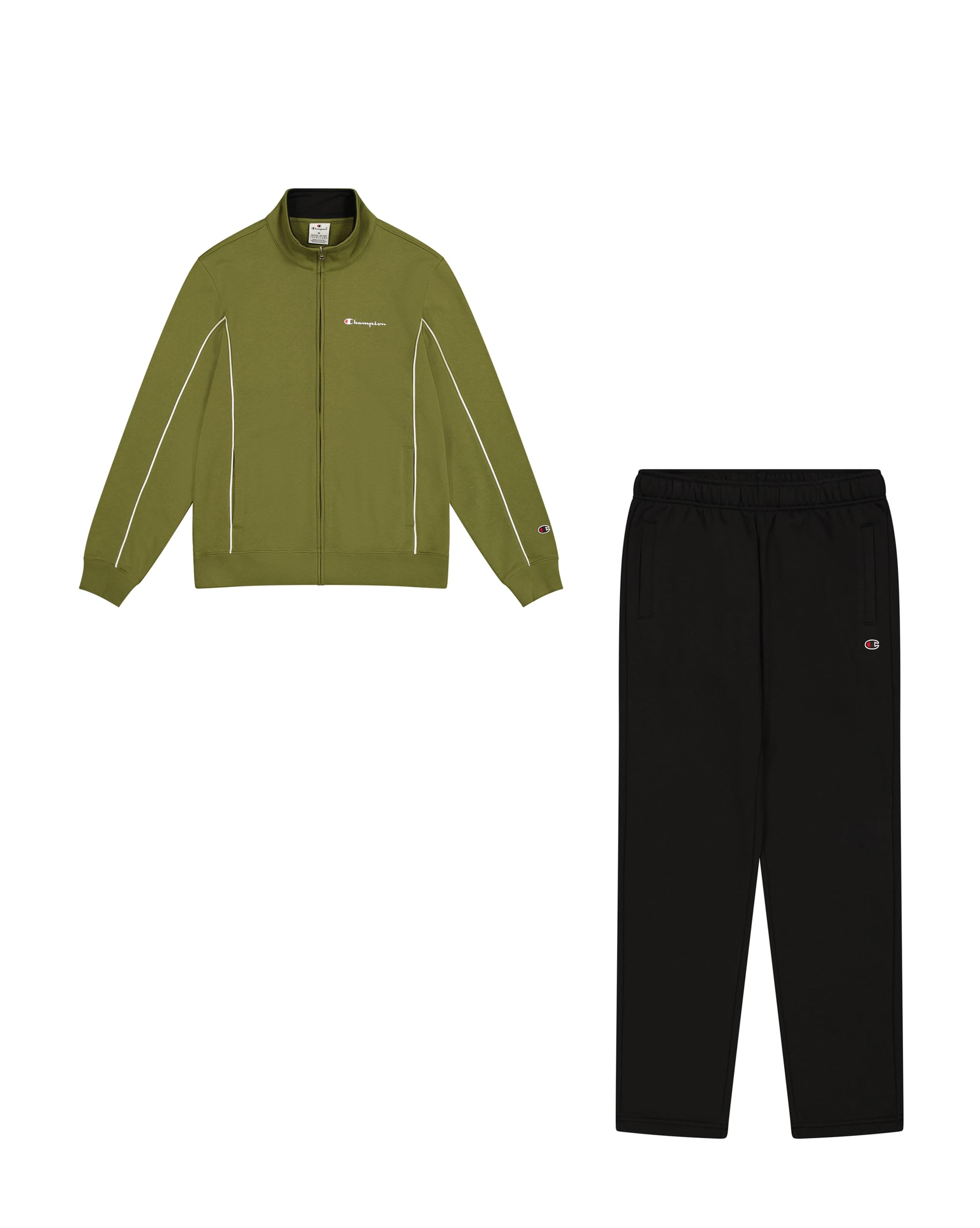Champion Sportowy kombinezon Mężczyźni Legacy Script Shop Piping (220289) - Soft Compact Powerblend Fleece High-neck