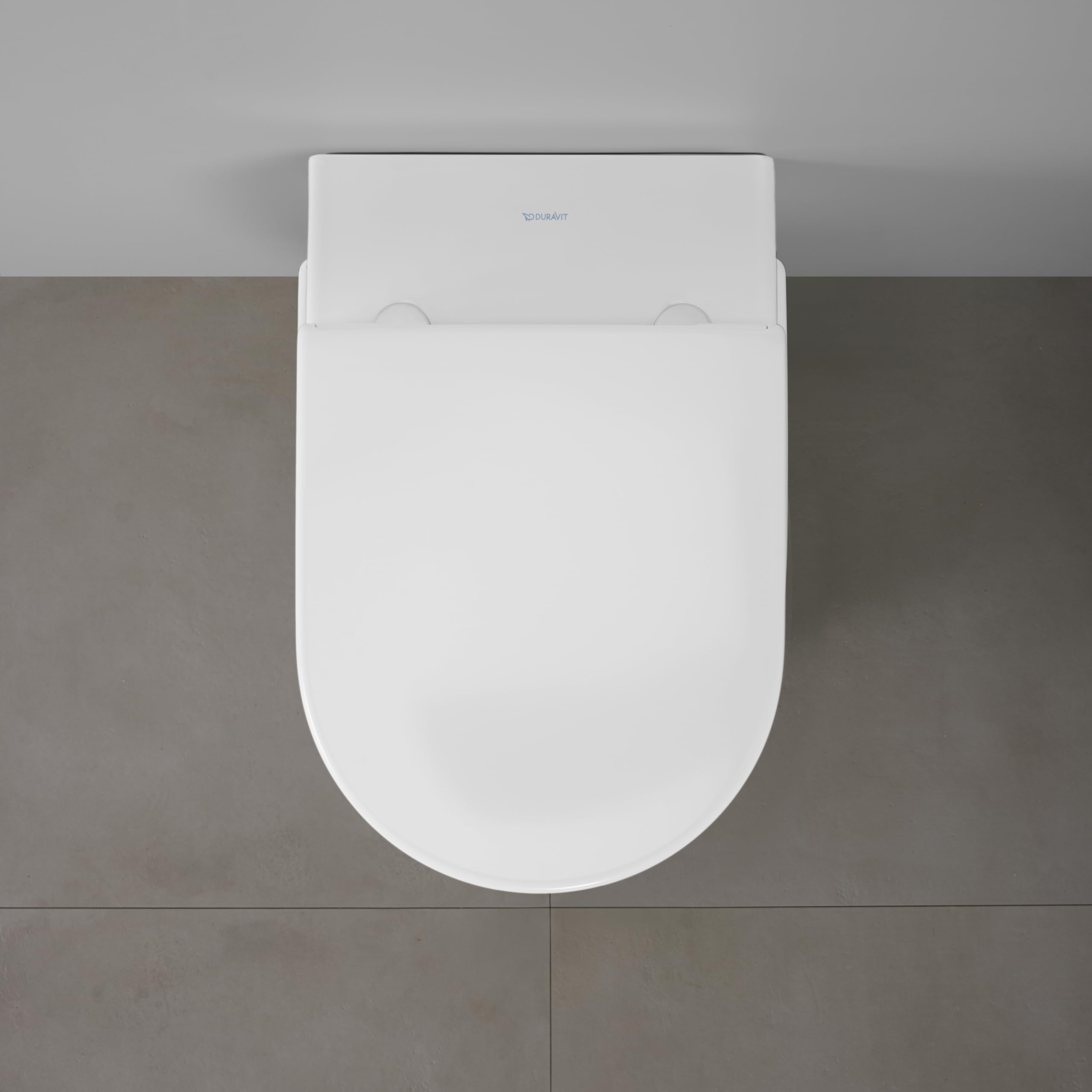 Duravit tapa wc universal, asiento de inodoro en forma de D, tapa con doble mecanismo de cierre suave, cierre rápido para instalación, blanco