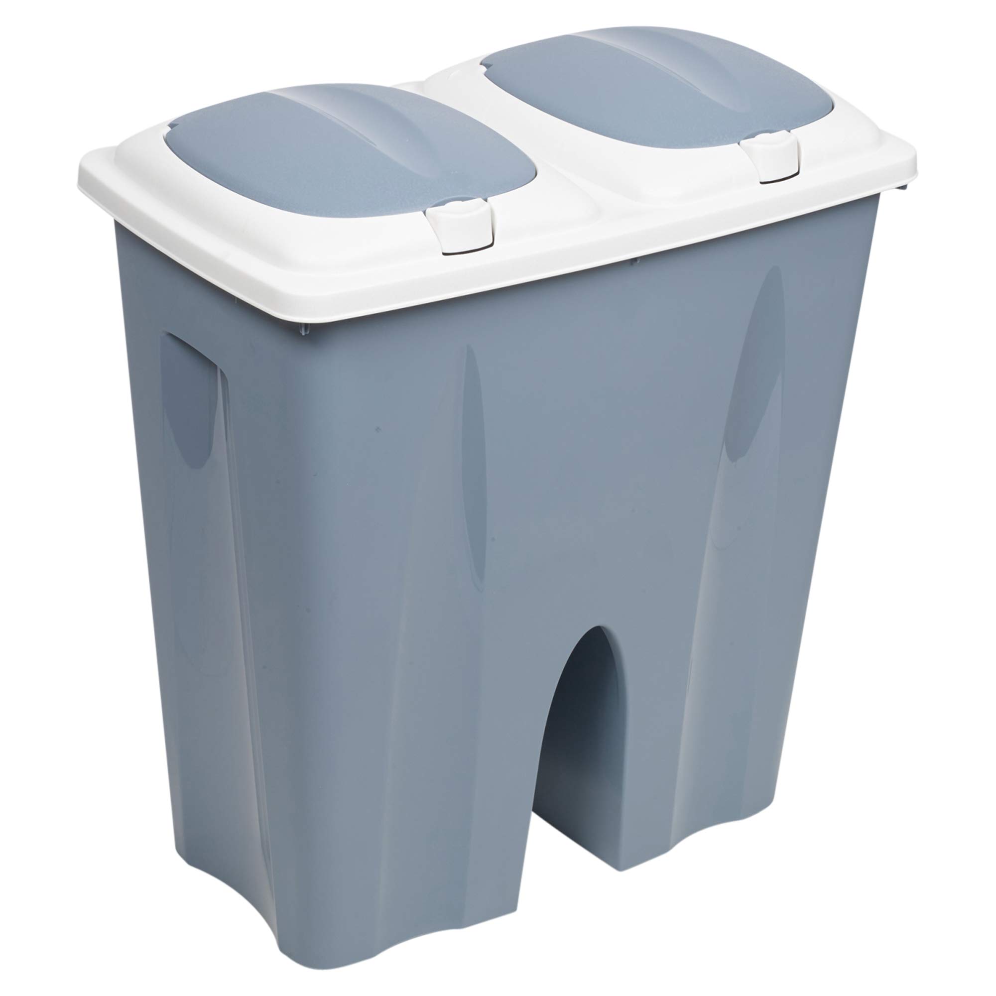 URBNLIVING 2x 25L Pastel Coloured Duobin (Light Blue)