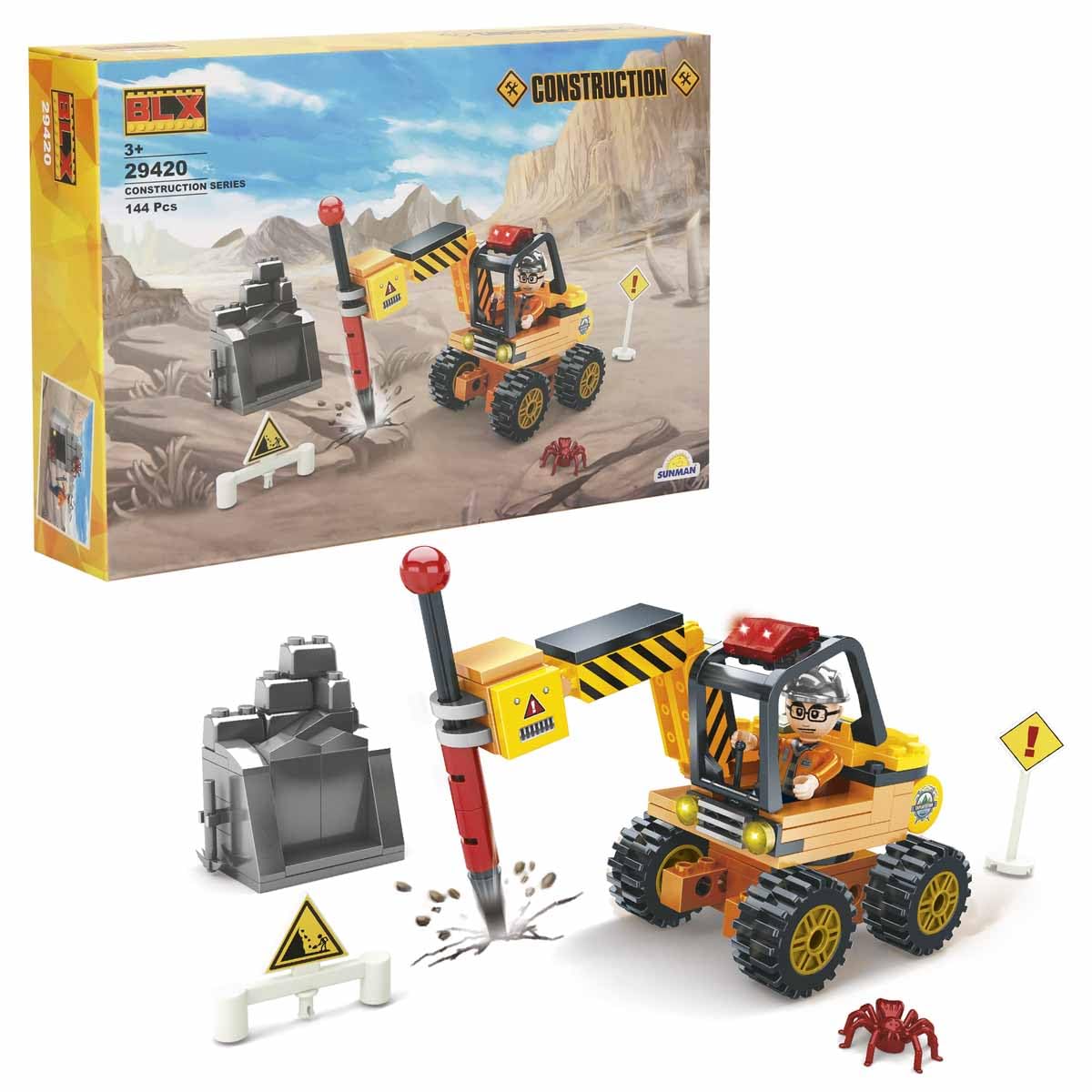 SUNMAN Mining Set 1 Figürlü 144 Parça