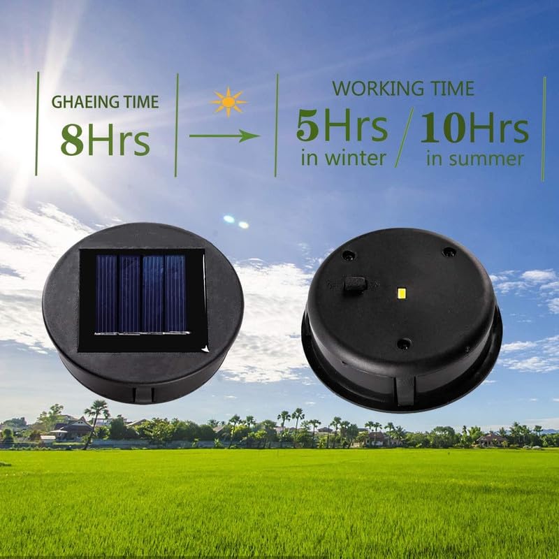 YiLaie Solarlampen für Außen Garten, Solarleuchten für Außen,Warm White